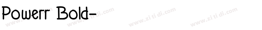 Powerr Bold字体转换